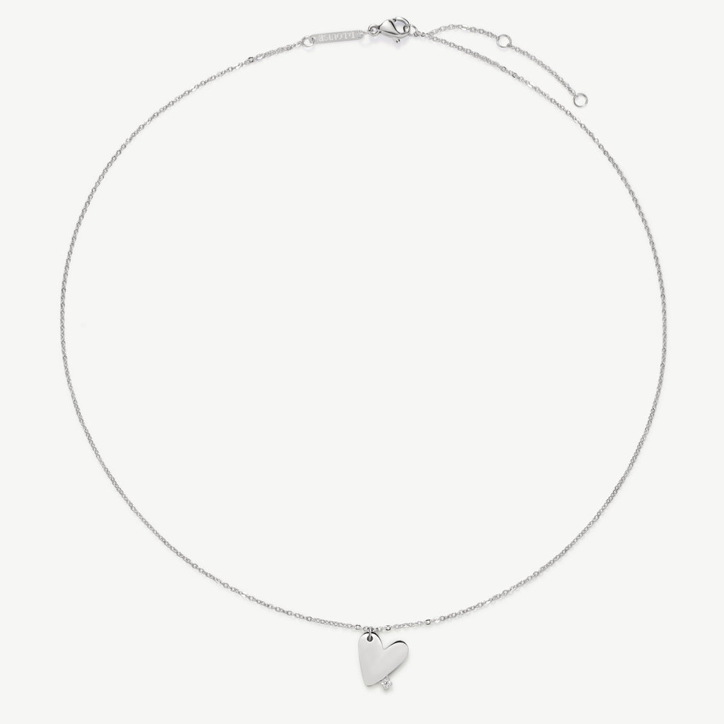 Heart with Stones Necklace