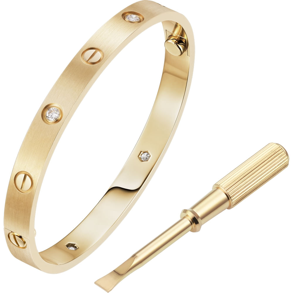 Brushed Love Bracelet, Traditional Style
