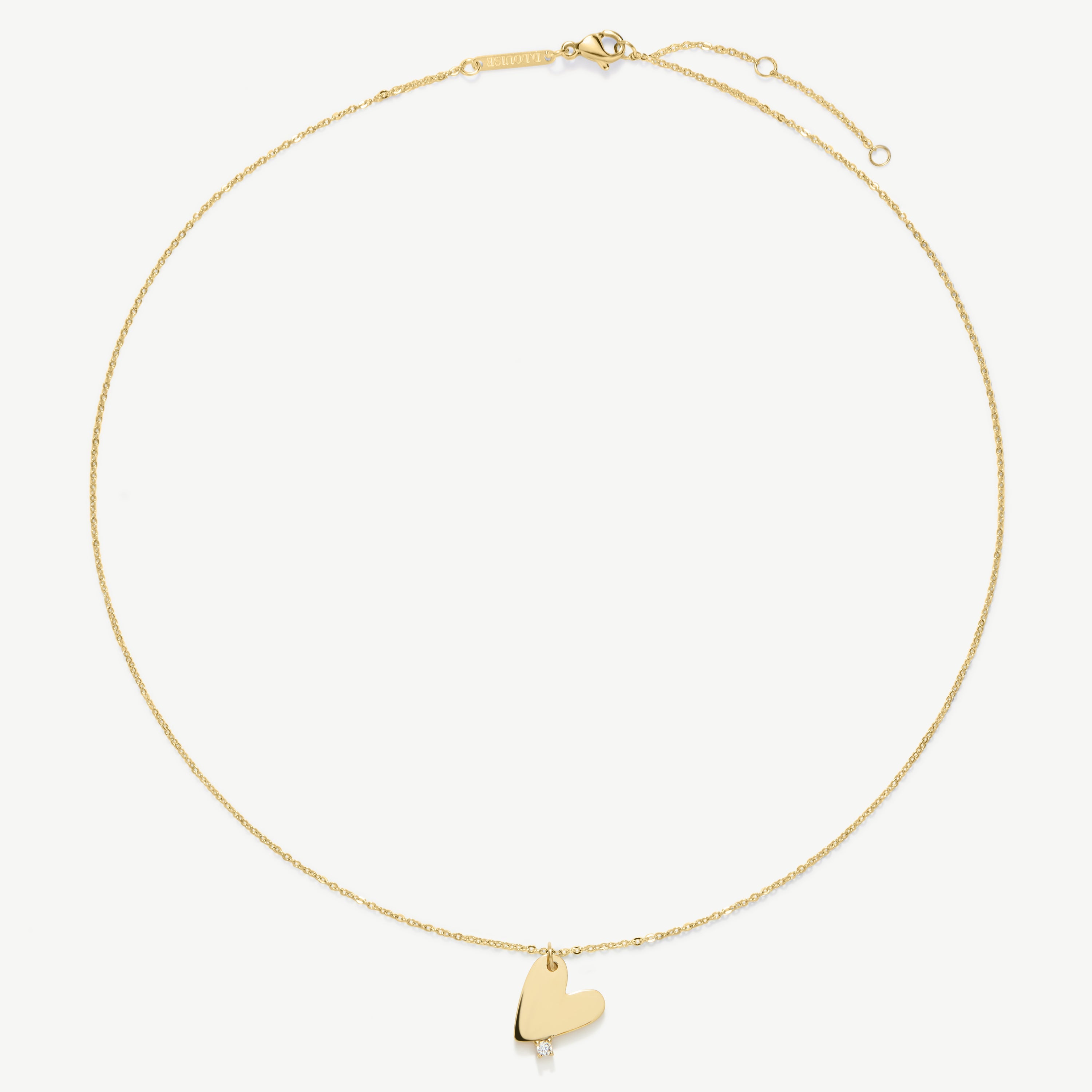 Heart with Stones Necklace