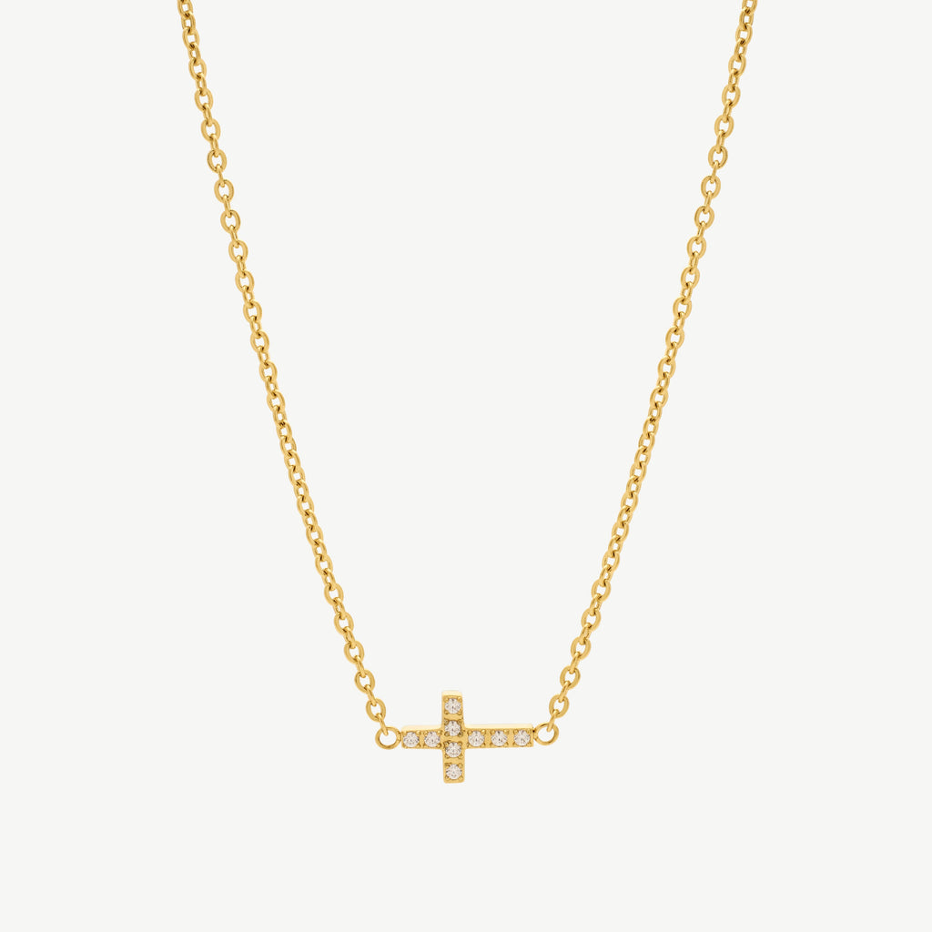 Pavé Cross Necklace