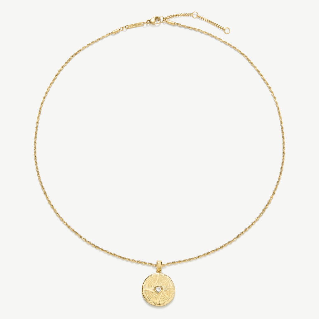 Heart Talisman Necklace with stones