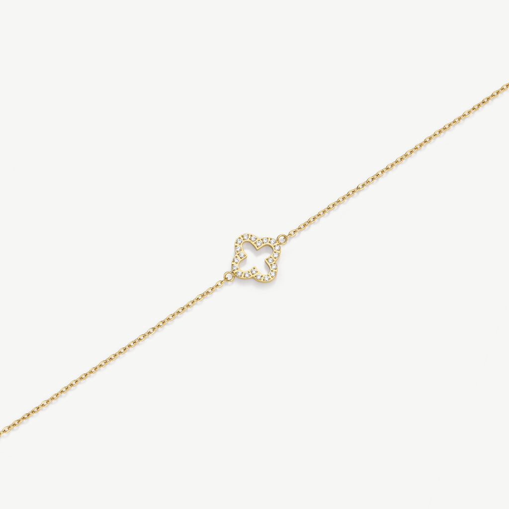 Pavé Clover Bracelet