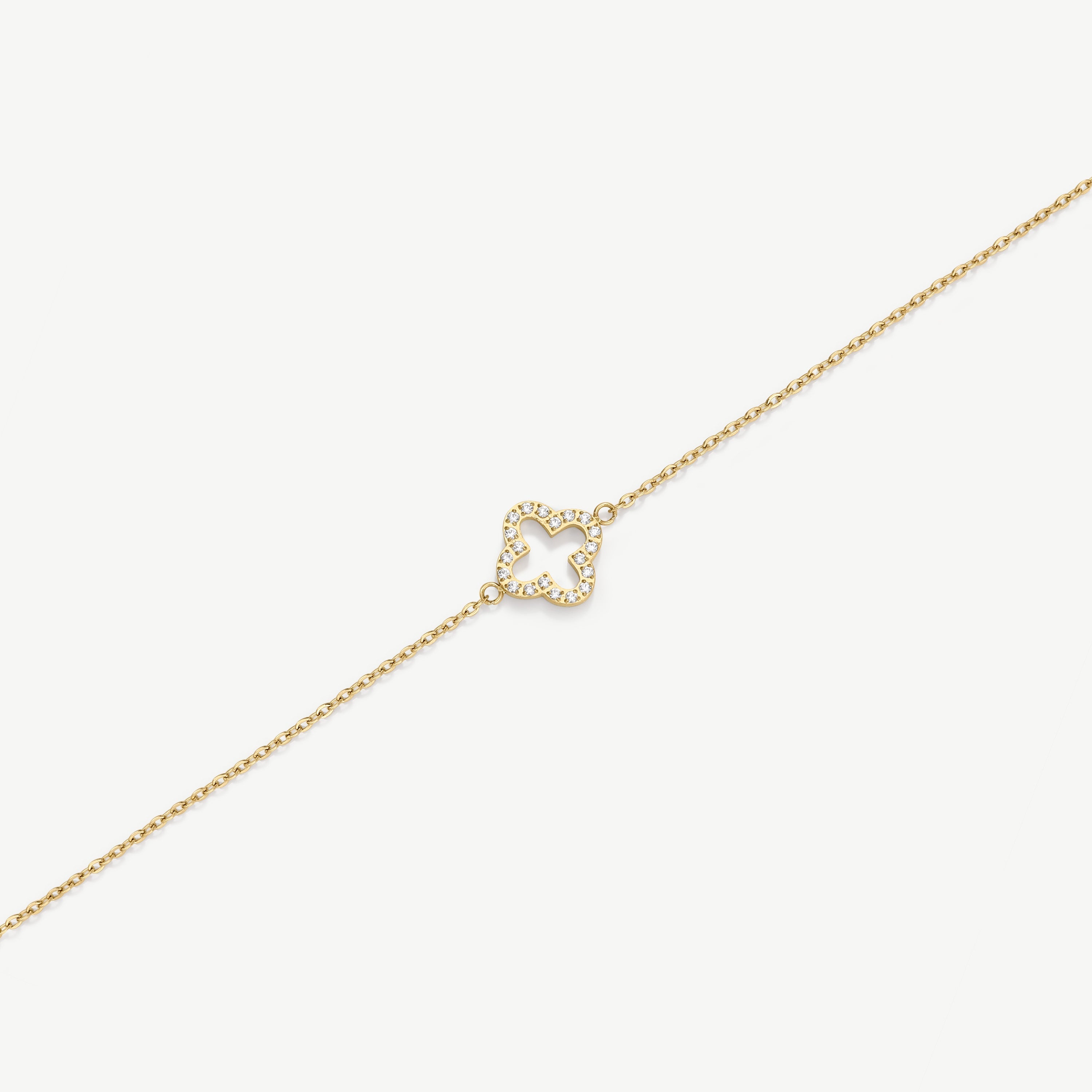 Pavé Clover Bracelet
