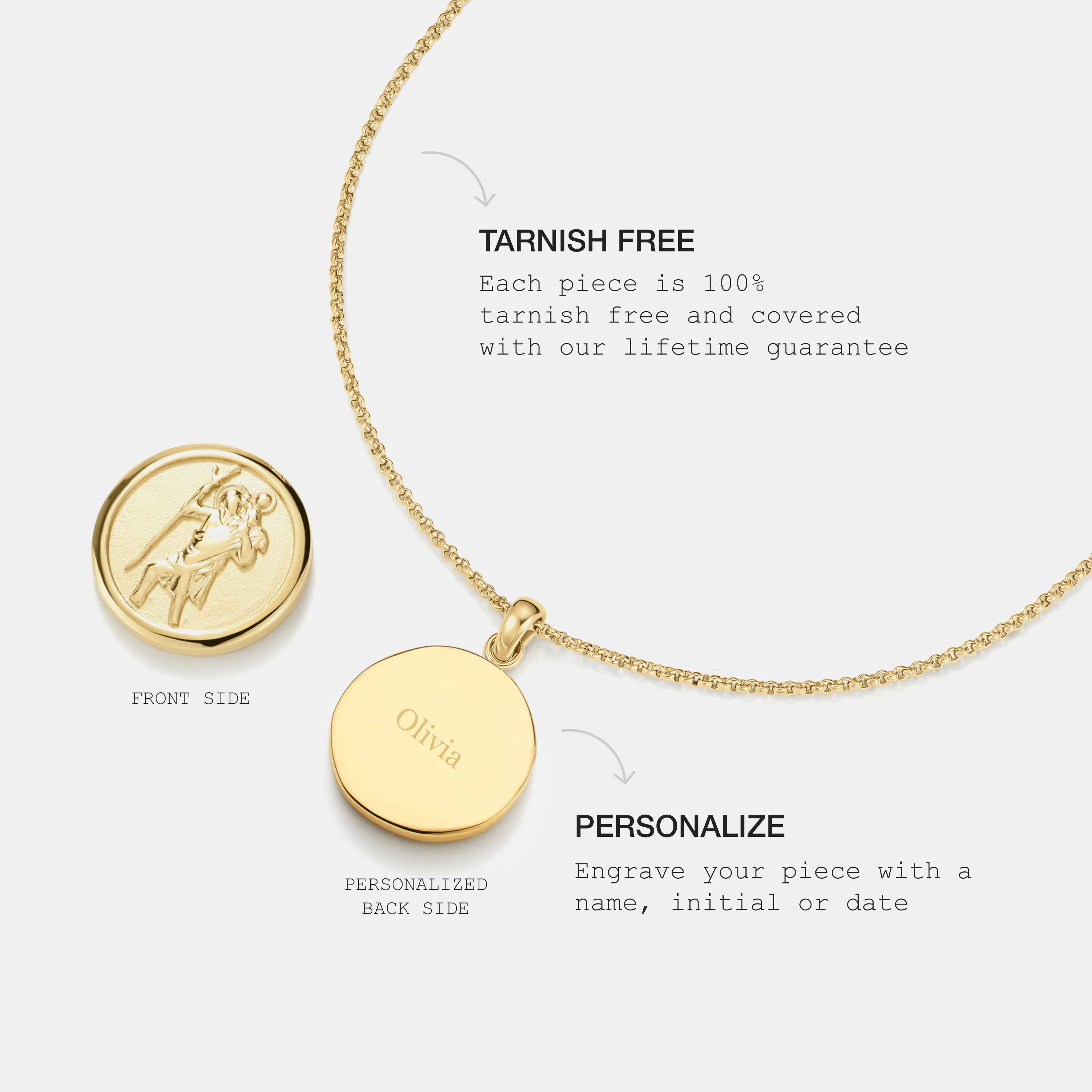 St Christopher Talisman Necklace