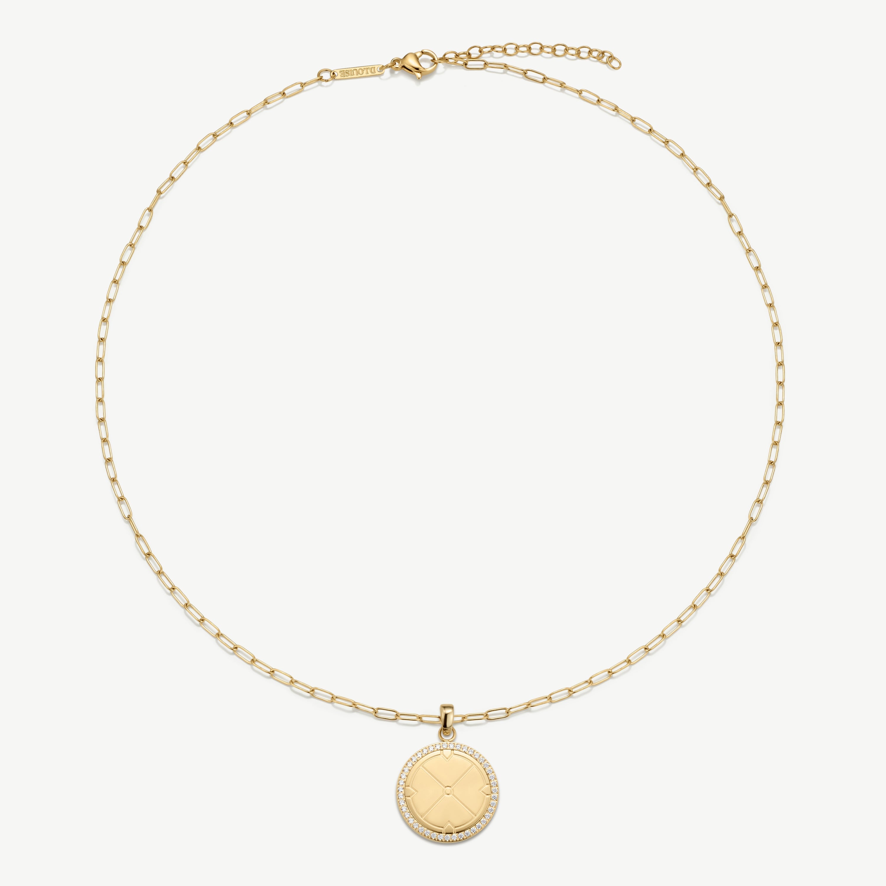 Engravable Compass With Stones
