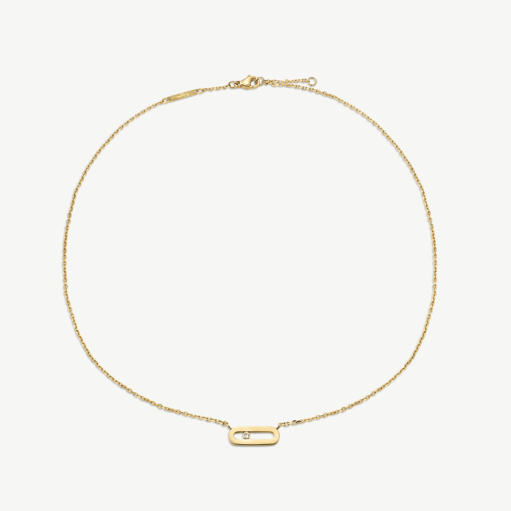 Ellipse Pendant With Stone