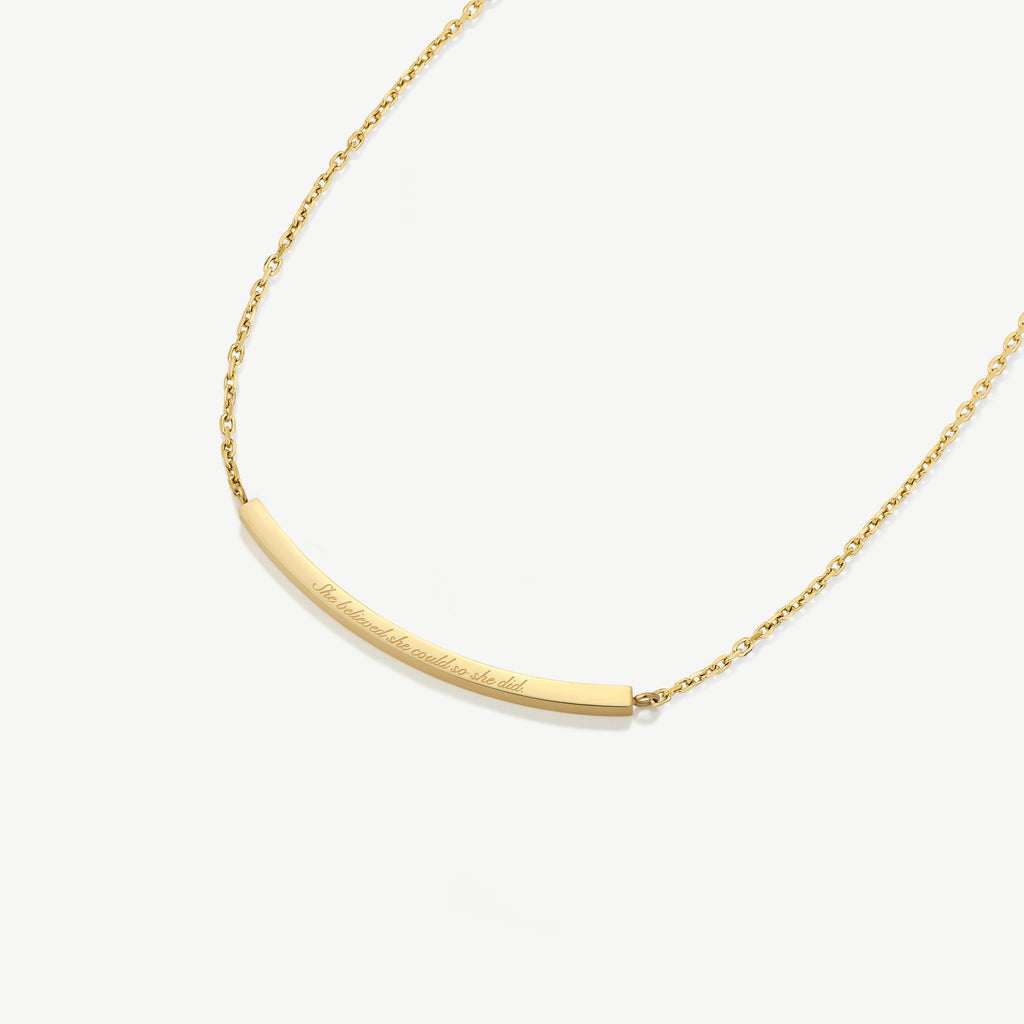 She Believed She Could So She Did Pendant