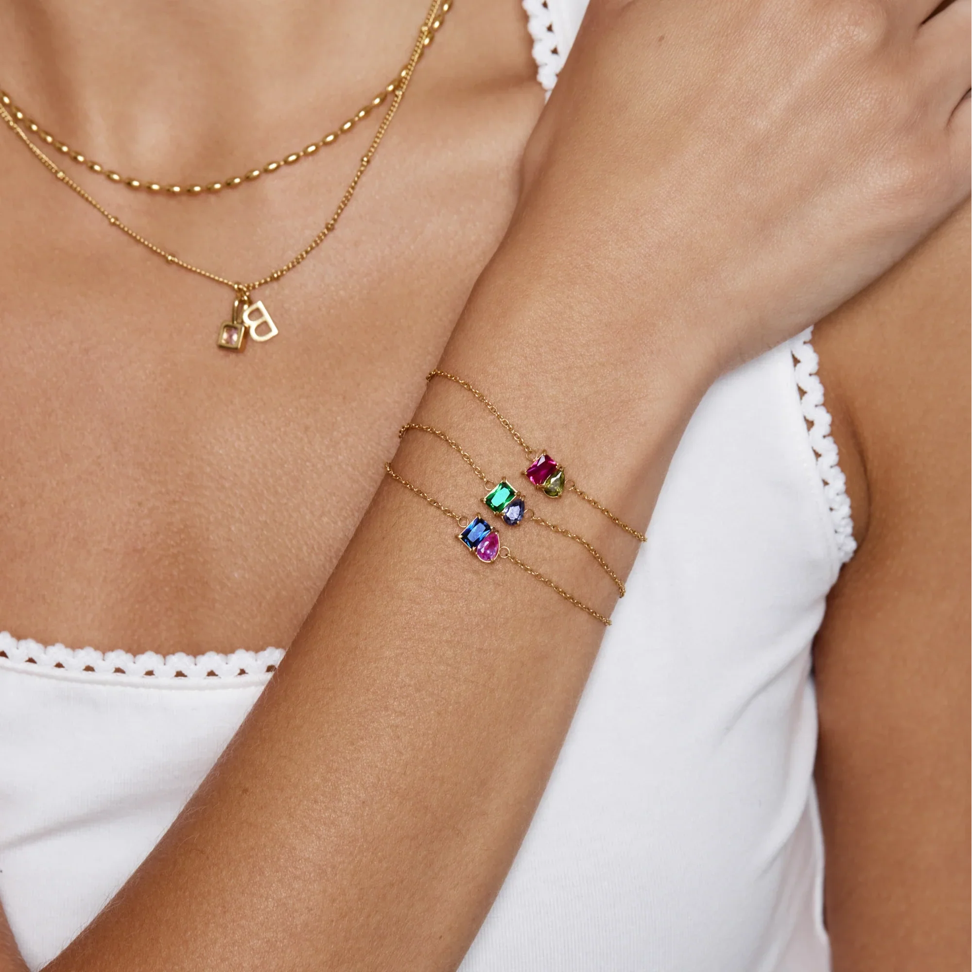 Forever Duo Birthstone Bracelet